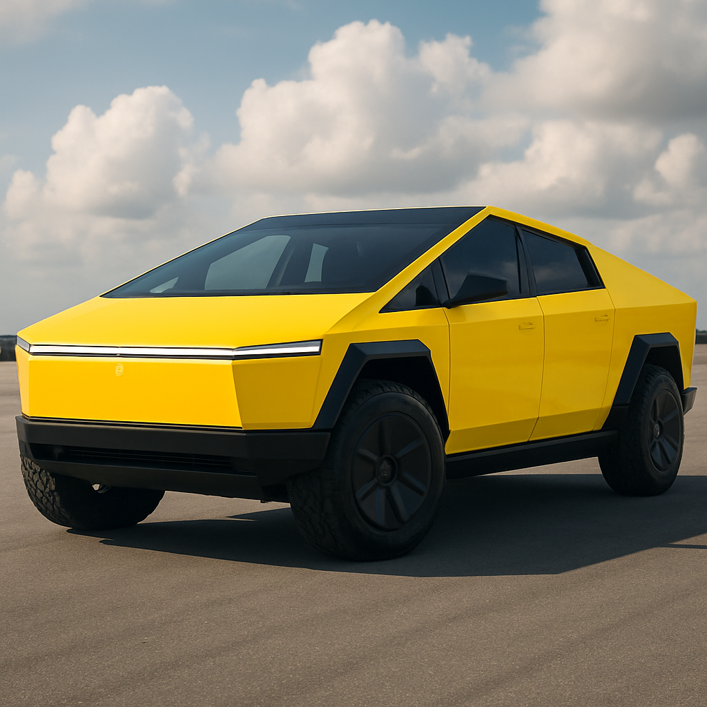 Yellow Cybertruck