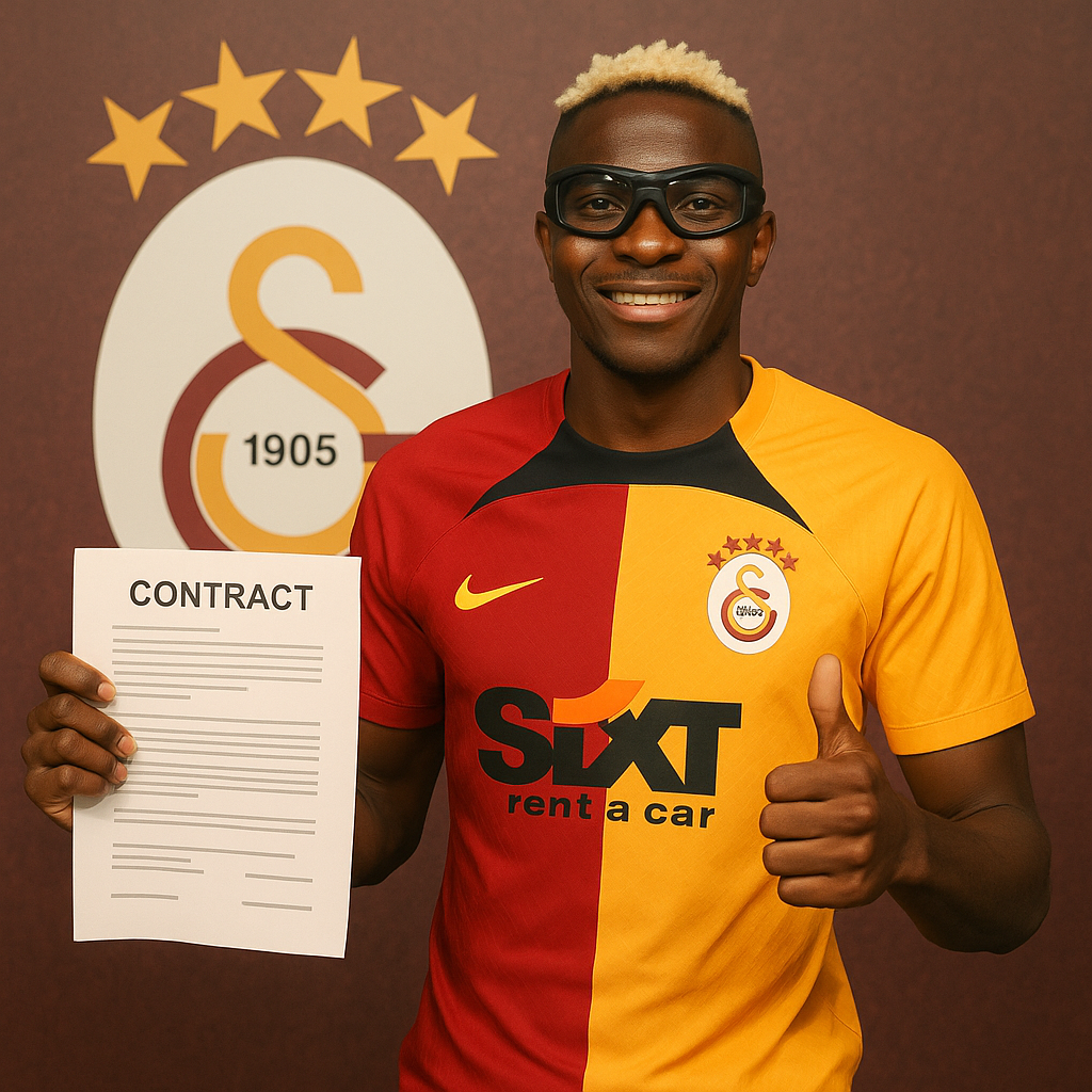 Victor Osimhen has signed a contract with Galatasaray.